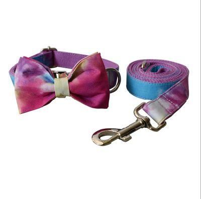 Tie Dye Fast Delivery of Dog Collar Leash with Customized Logo