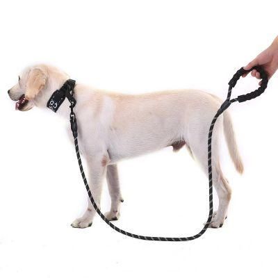 Strong Heavy Duty Braided Rope Dog Leash with Padded Handle