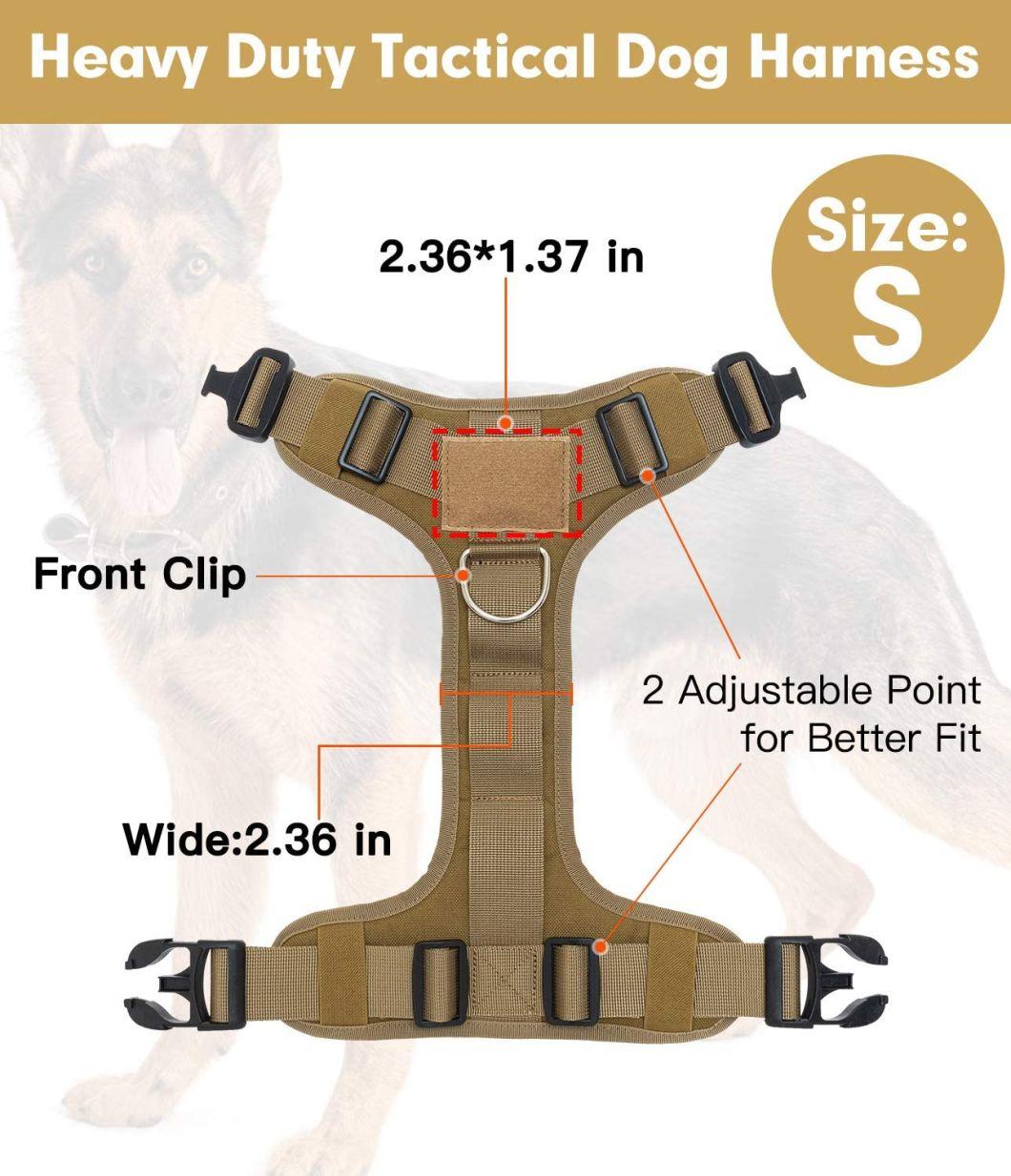 1000d Nylon Sturdy Tactical Dog Harness with Handle