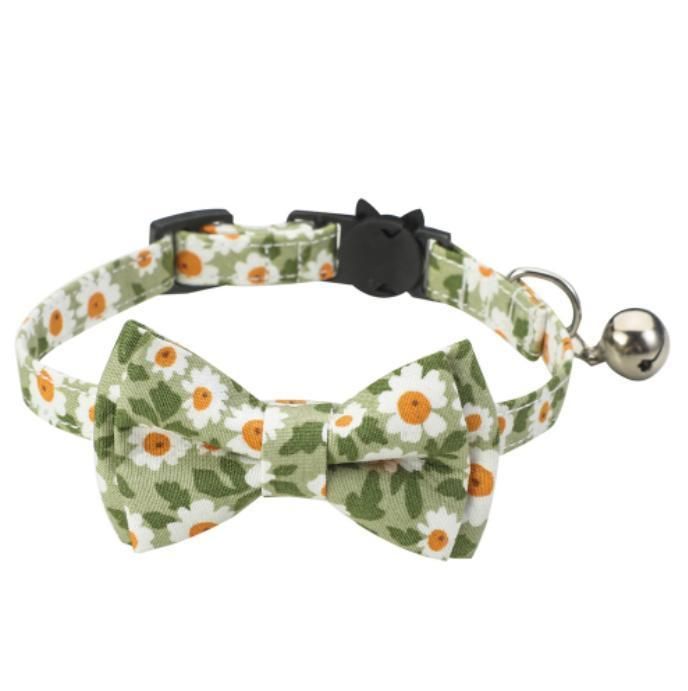 Wholesale Multi-Colors Design Adjustable Bell Bow Dog Cat Collar