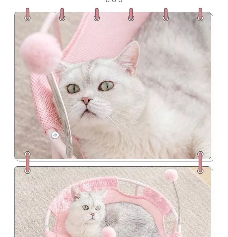 Breathable Mesh Cloth for Four Seasons Universal Summer Can Be Dismantled and Washed Cat Hammock Warm Cat Nest