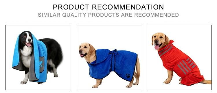 Custom Wholesale Logo Super Absorbent Quick Dry 400GSM Dog Cleaning Microfiber Towels for Pet Bathrobe Towel