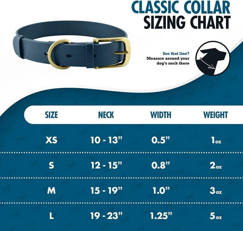 Sturdy Waterproof Dog Collar with Multiple Colors