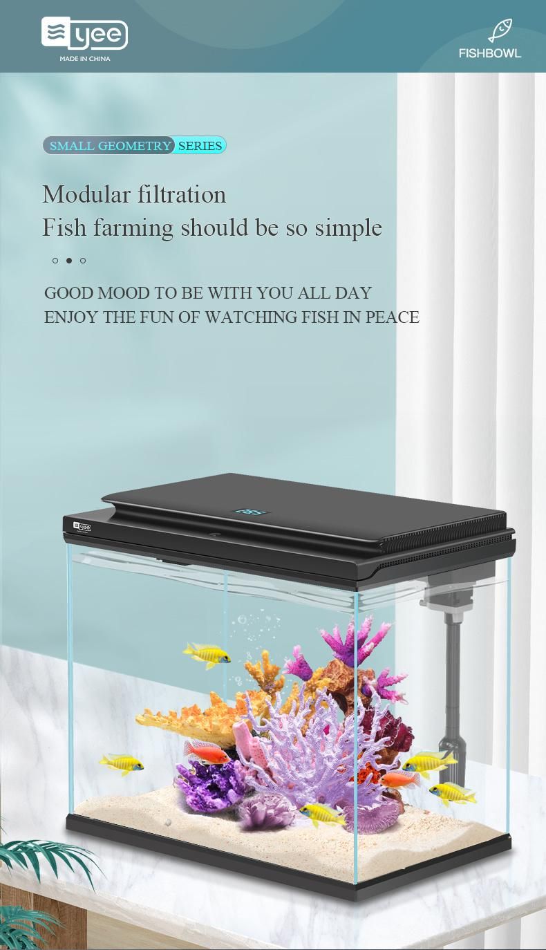 Yee Aquarium Notebook Desktop Ecological Fish Tank Glass Acrylic Fish Tank