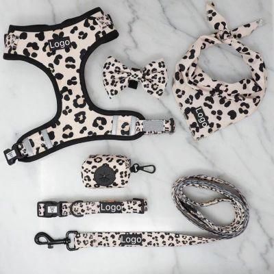 Hot-Selling Pet Supplies Dog Harness Leash Collar Set with Color Personalized Nylon Animal Soft Cushion Pet Toy
