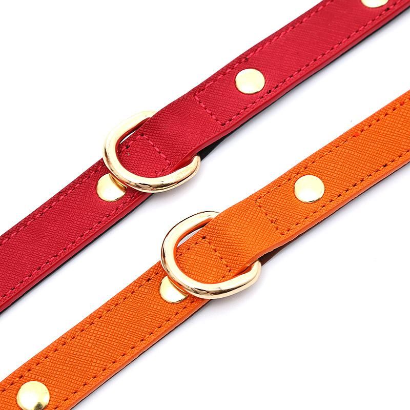 OEM Luxury Soft Padded Real Genuine Leather Dog Collar Best Full Grain Heavy Duty Dog Collar Durable Strong Adjustable Collar