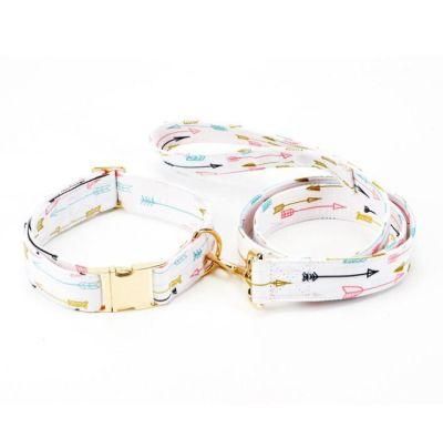 Amazon Hot Selling Pattern Dog Collar Leash Set