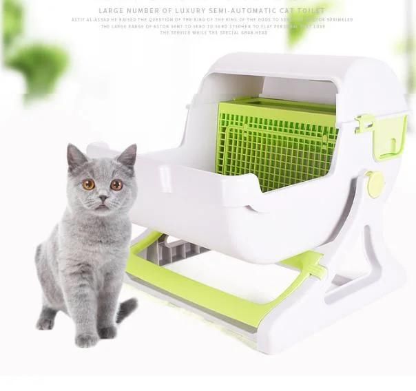 Waterproof Eco-Friendly Plastic Large Pet Cat Litter Box Big Cat Toilet