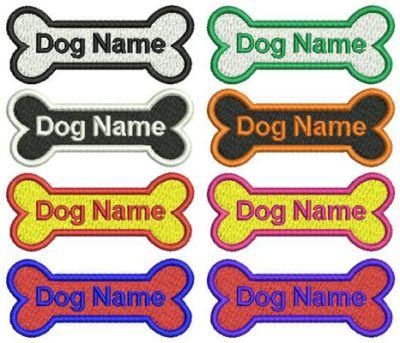 2 Pieces of The Custom Personalized Embroidered Dog Harness Patches Hook Fastener, Shirt, Hat Morale Name Patch, Size Is 4&quot; X1&quot;