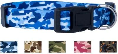 Camo Dog Collar - Green, Blue, Pink, Orange, Desert Camouflage Dog Collars