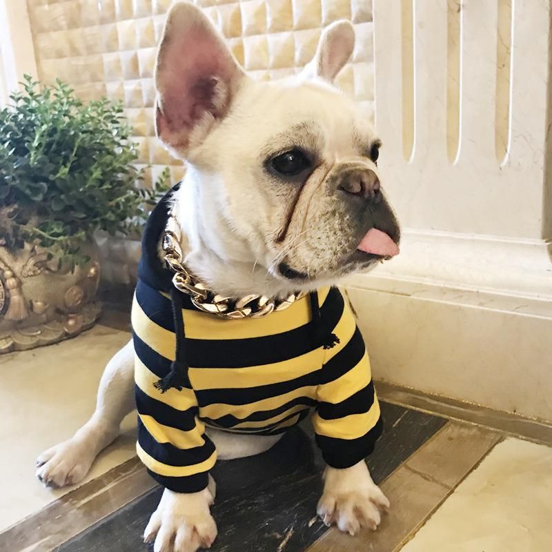 Wholesale Fashion Sprint Simply Warm Sleeveless Bulldog Cotton Dog Vest Hoodies