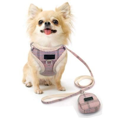 Soft/Cosy Puppy Dog Vest Harness and Leash Set Escape Proof Breathable Mesh Dog Harness