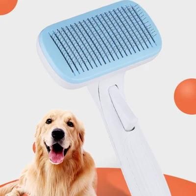 Quality Pet Grooming Tool Plastic Stainless Steel Comb Grooming Brush Cleaning Removal Pet Hair Comb Cats Dogs Beauty Appliance Brush Tool