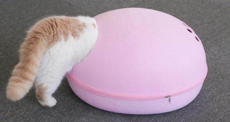Pet Cave Nest Foldable Soft Winter Leopard Dog Bed