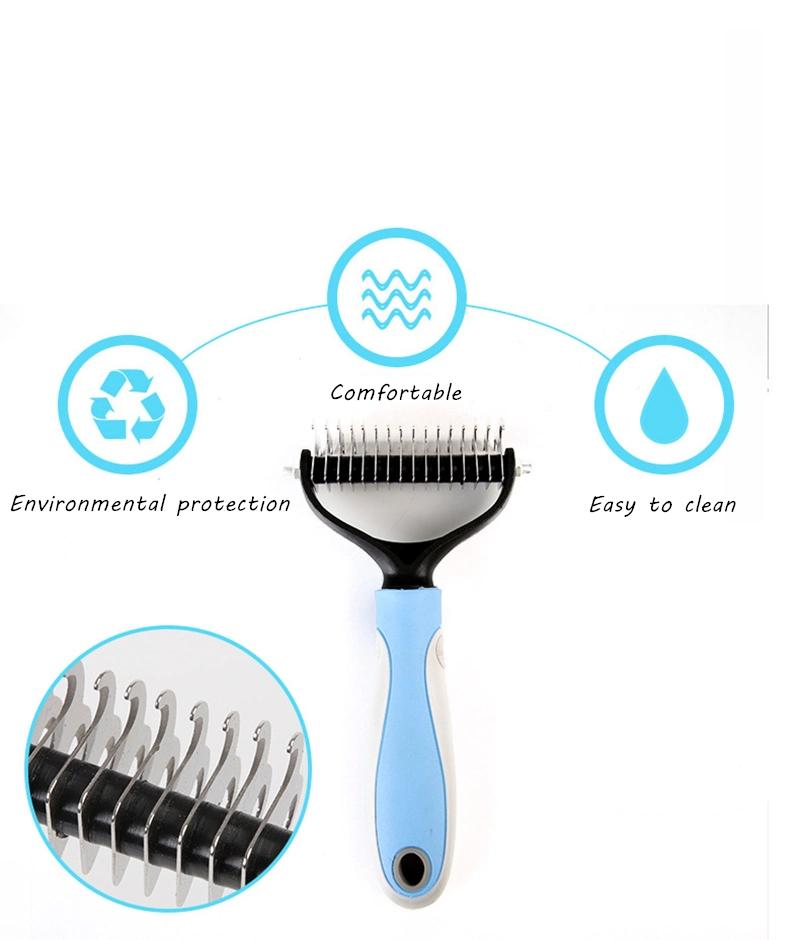 Pet Stainless Double-Sided Brush Cat Dog Hair Removal Comb