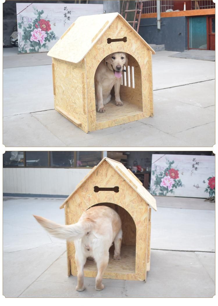 Outdoor House for Dog Bed Cat Cage Wood Furniture Pet Furniture with Oriented Strand Board