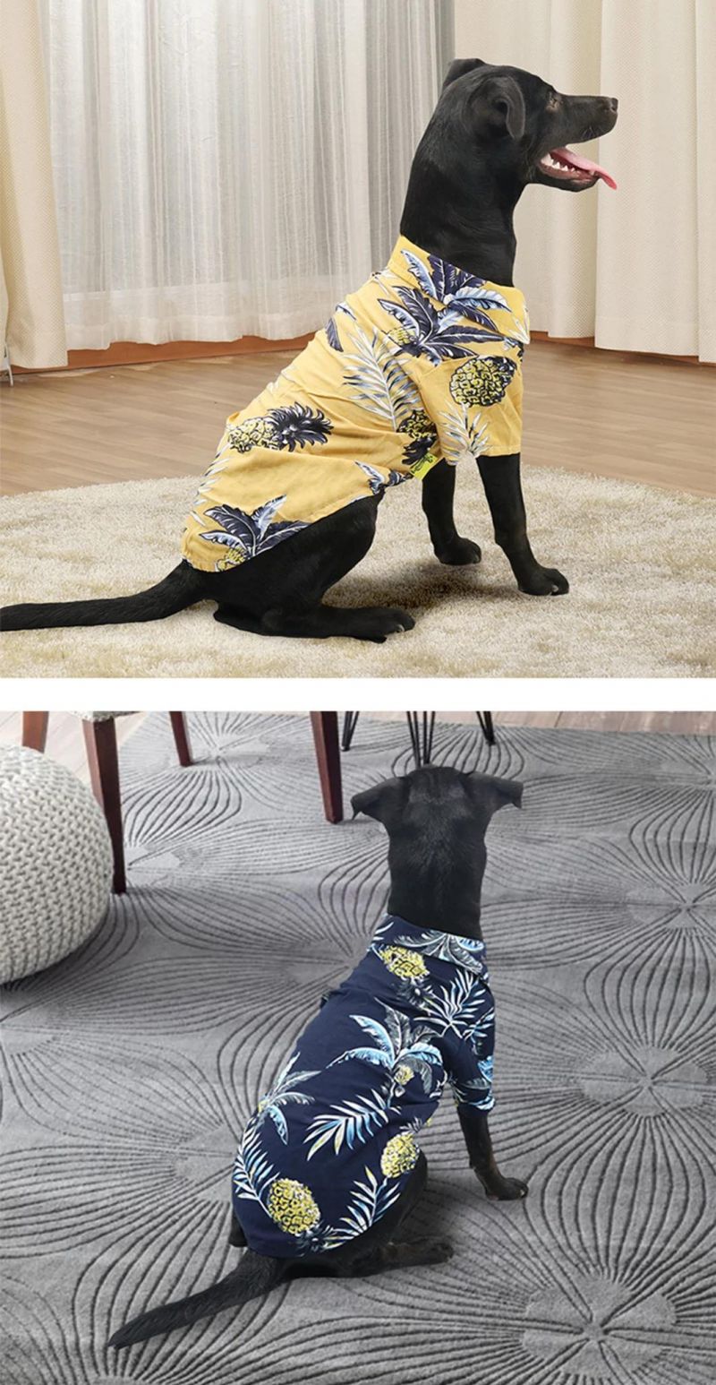 Hawaiian Beach Pet Shirts Summer Dog T-Shirts