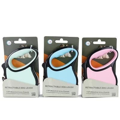 Print Automatic Polyester Retractable Dog Leash