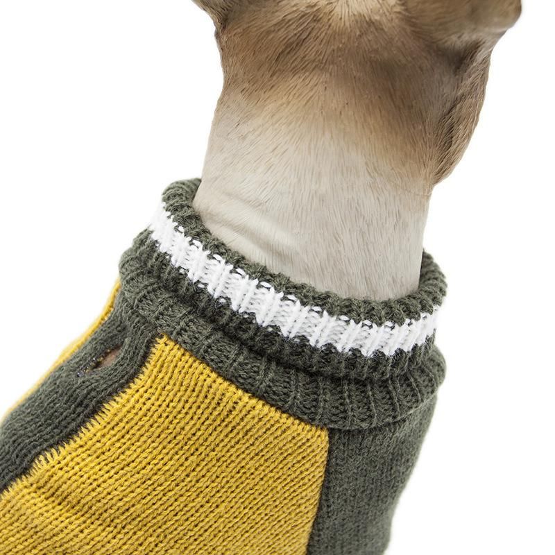 Wholesale Pet Winter Warm Clothes Turtleneck Jumper Dog Sweater with Pocket Design
