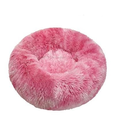 Hot Sale Pet Sofa Bed Mat Soft Keep Warm Pet Bed Mat Solid Color Cat Bed Kennel High Quality Gradient Pink Pet Bed