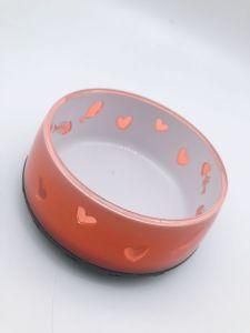 Pet Bowl Drinking Water and Food Lifting Pet Bowl Eco-Friendly Bamboo Fiber Dog Bowl Cat Bowl