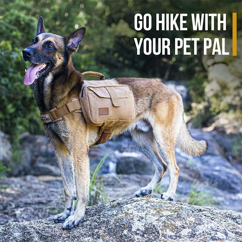 Dog Pack Hound Travel Camping Hiking Backpack Saddle Bag Rucksack for Medium & Large Dog