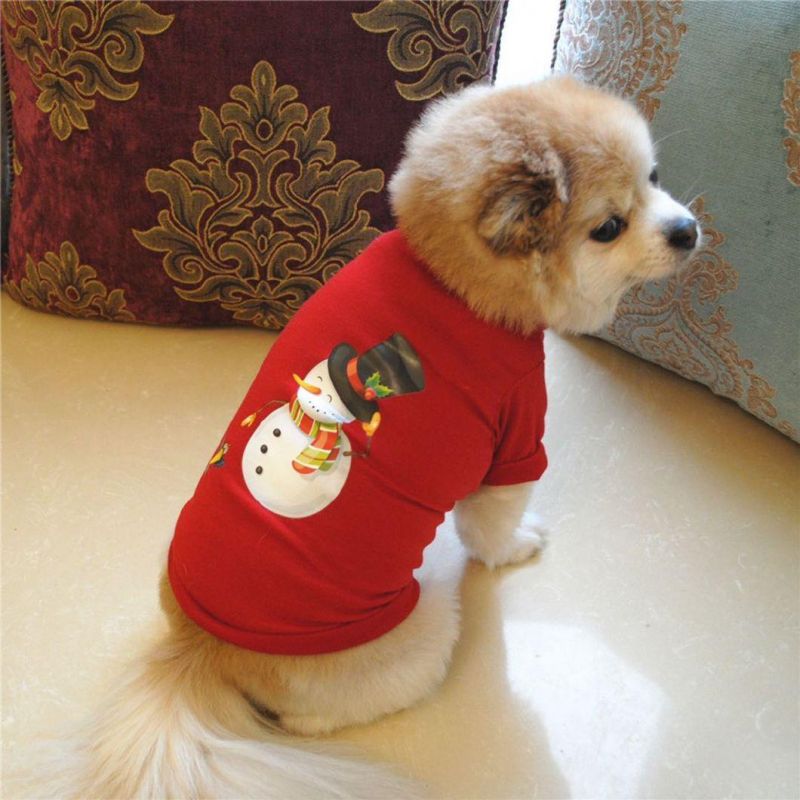 Pet Dog Christmas Costume for Winter Dog Shirt Xmas Puppy Pet Clothes