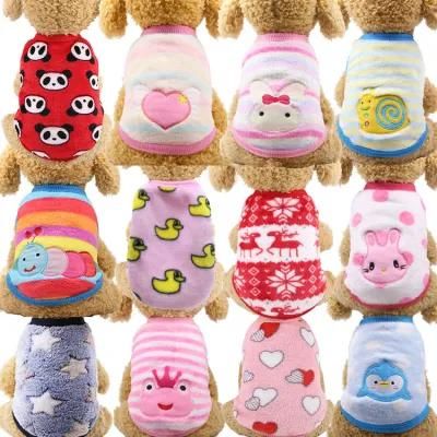 Lovely Cartoon Style 18, Optional to Choose Coral Fleecy Warm Xxs-XXL Pet Supplies Vest Dog Clothes//