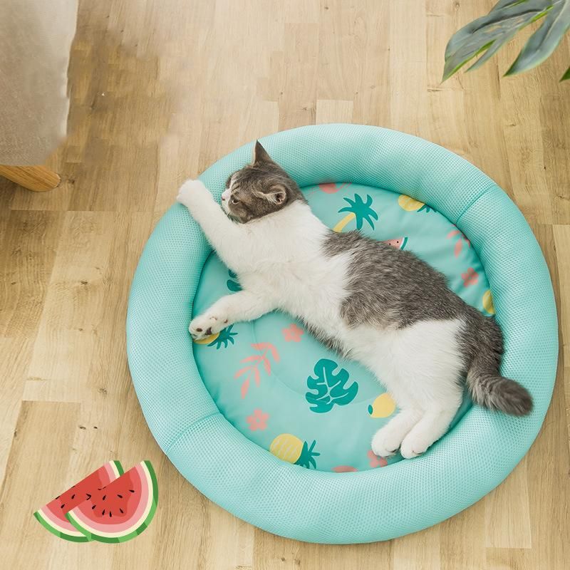 Summer Breathable Pet Mat Oxford Waterproof Cooling Cat Bed