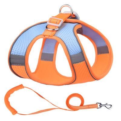 Breathable Mesh Fabric with Soft Padded Cat Harness Cat Leash Set