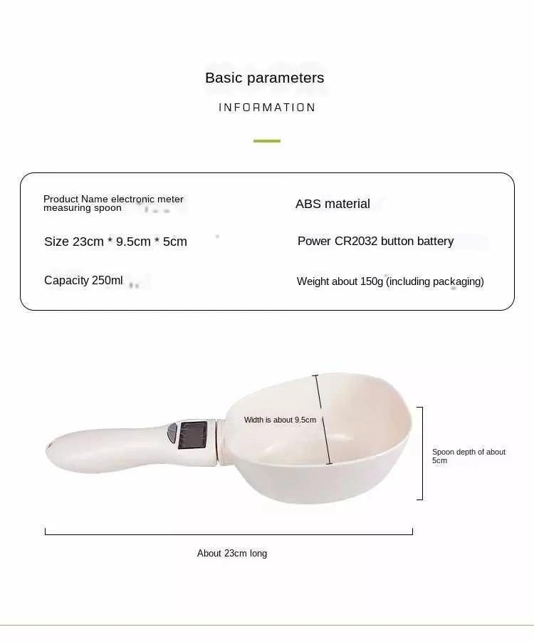 Wholesale Custom New Design Intelligent Accurate Pet Food Digital Measuring Spoon