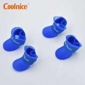 Protective Customized Outdoor Rain Dog Pet Silicone Waterproof Walking Shoes Silicone Pet Dog Boots