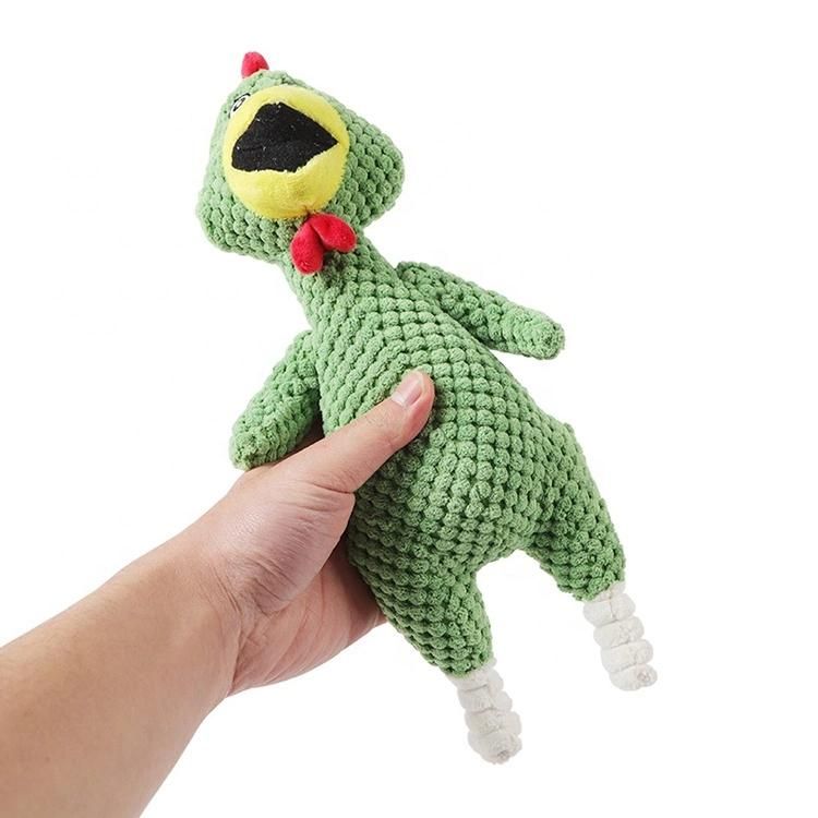 Wholesale Colorful Squeaky Cute Screaming Chicken Plush Pet Dog Toys