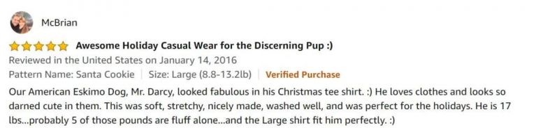 Dog Christmas Shirt Pet Xmas Clothes for Small Dogs