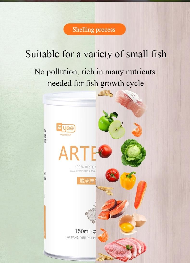 Yee Fish Food Dehulled Dry Brine Shrimp Eggs Small Fish Feed