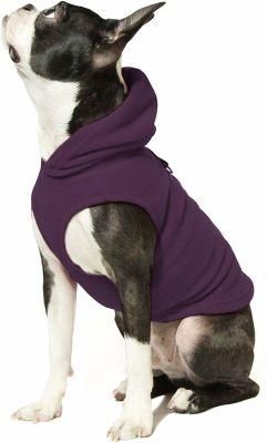 Small Dog Pull Over Hooded Fleece Jacket with Leash Ring