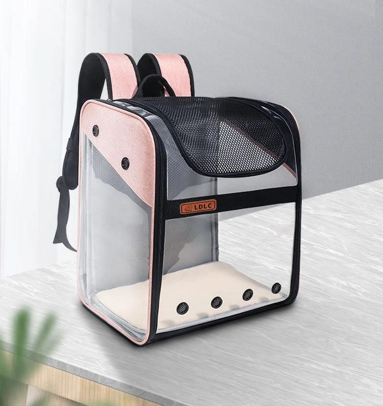 Wholesale Comfort Transparent Capsule Pet Backpack Carrier Bag for Small Animals