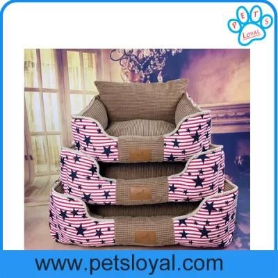 Amazon Ebay Pet Product Supply Soft Canvas Pet Dog Bed