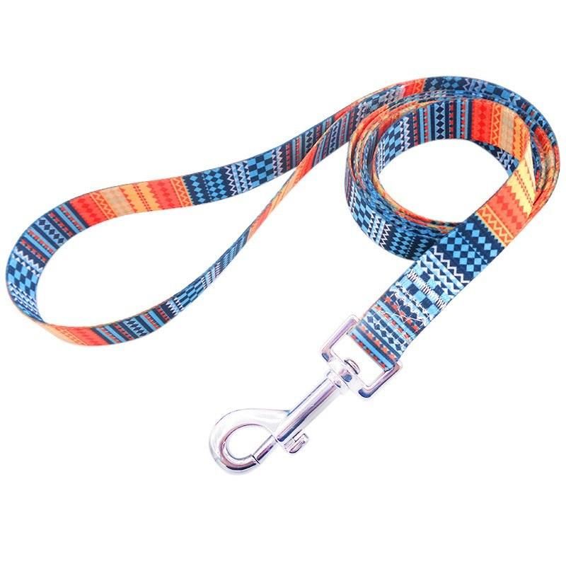 Factory Hot Selling Bomi Orange Pet Leash, Ethnic Style Series