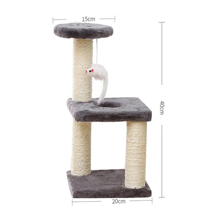 Cat Climbing Frame Three Pillars Three Layer Square