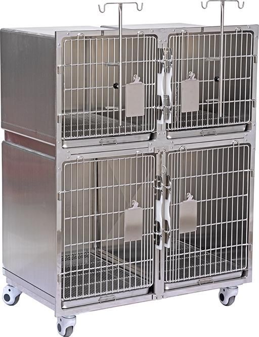 Best Selling Cage Cat Dog Veterinary ICU Warm Oxygen Cages Stainless Steel Vet Cages