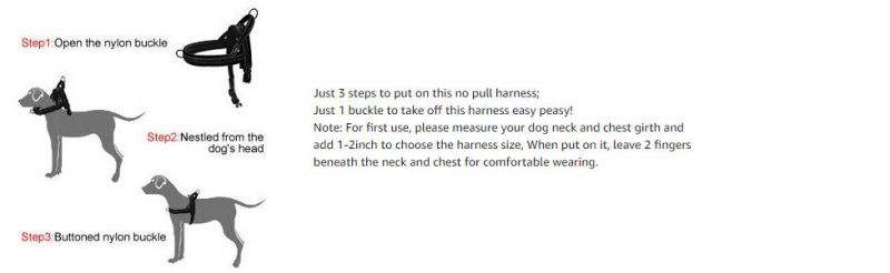 Highly Recommended Put on Easily Soft Walk Dog Harness with Handcraft Stitching