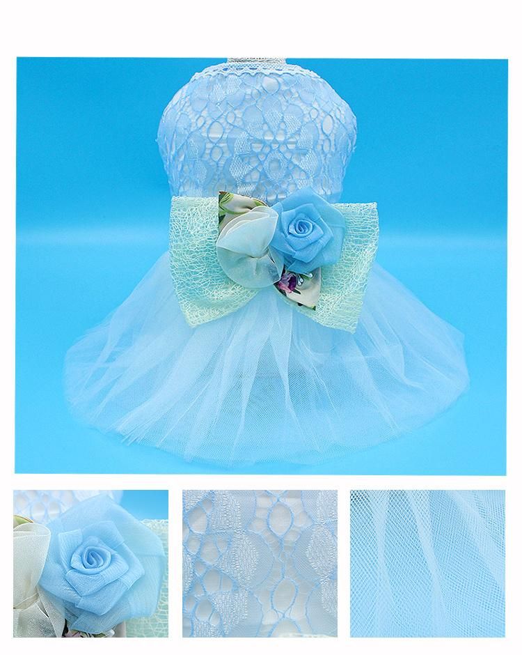 New Pet Dog Wedding Dress Cat Puppy Princess Dresses Party Apparel Harness