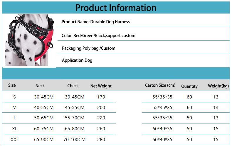 Luxury Dog Harness Vest Step in Neoprene Tactical Freedom Reflective Adjustable Custom No Pull Dog Harness