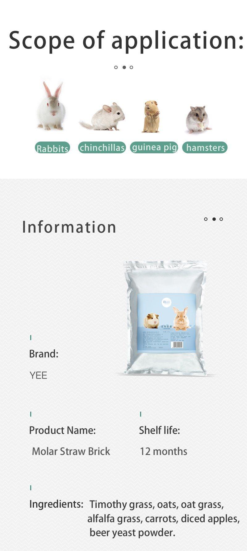 Yee Dried Food Rich Nutrition Snack Pet for Rabbit Feed
