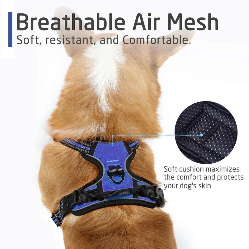 Breathable Mesh Padding Reflective Dog Harness