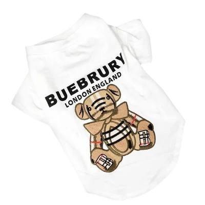 Fashionable Design Dog T-Shirt Puppy Teddy Pomeranian Cute All-Match Spring and Autumn Dog Cloth