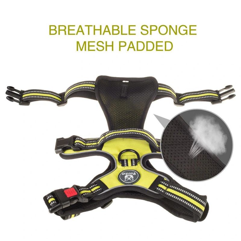 Best Selling Customized Logo Adjustable Soft No Pull Durable Oxford Dog Harness Vest Pet Walking Vest Pet Harness