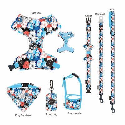 Hot New Product Fashion No Pull Pet Collar and Leash Set Adjustable Custom Dog Harness