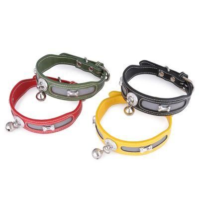 Custom Outdoor Leather Dog Collar Classic Type Pet Collars for Dogs and Cats